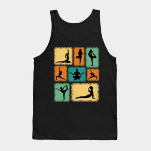 Namaste Chakra Meditation Poses In Yoga Tank Top